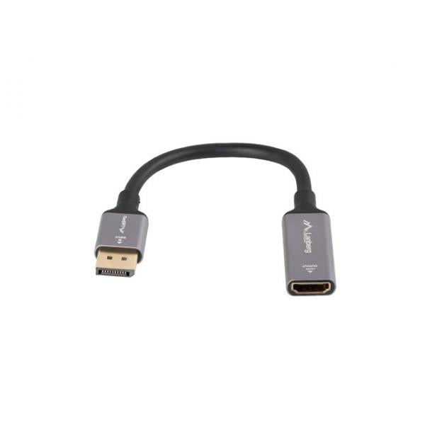 Adaptador Lanberg 8K Displayport Macho/Hdmi Hembra 20Cm