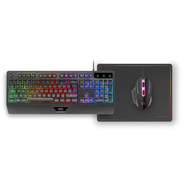 Mars Gaming MCP124 Negro - Kit de teclado y ratón Main Image
