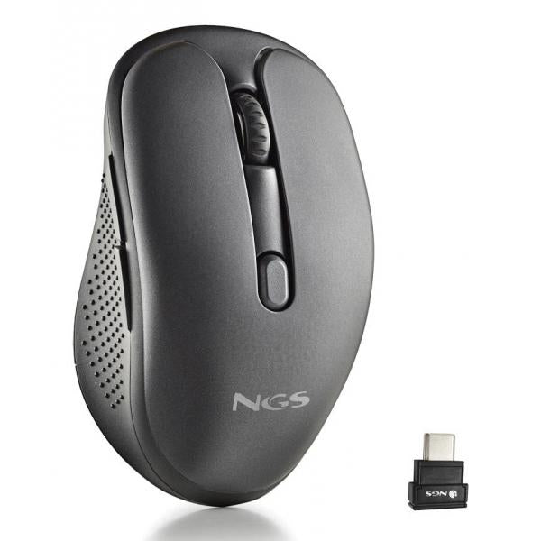 Mouse Ngs Evo Mix Laser Inalambrico Multimodo Recargable Y Silencioso Usb-c