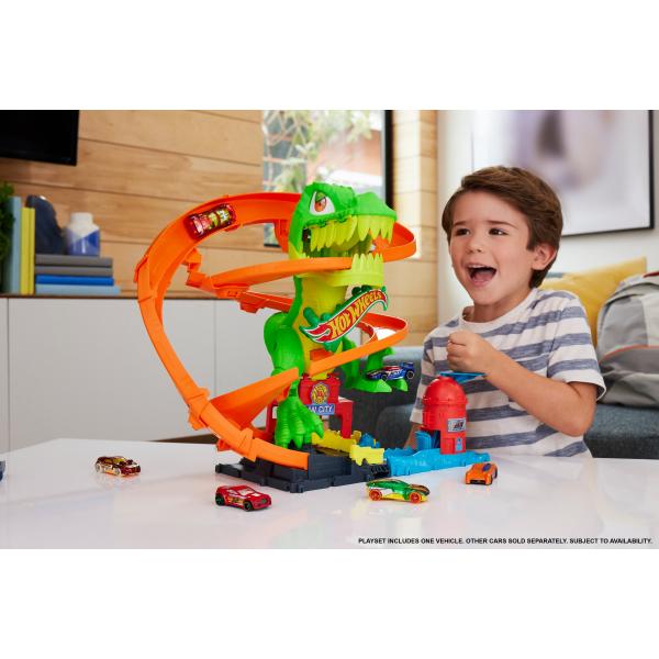 Pista Estacion De Bomberos T-Rex City Hot Wheels