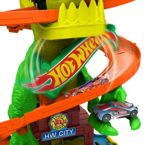 Pista Estacion De Bomberos T-Rex City Hot Wheels