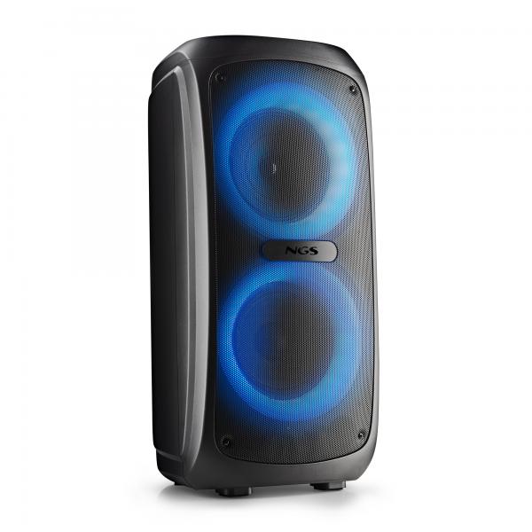 Altavoz Portátil Ngs Wild Temper De 200w Compatible Con Tecnología Bt Y Tws/ Usb/aux In. Batería.