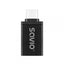 Adaptador Savio Ak-80 Usb-a 3.1 Usb-c 3.1 Black