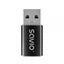 Adaptador Savio Ak-81 Usb-c 3.1 Usb-a 3.1 Black