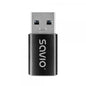 Adaptador Savio Ak-81 Usb-c 3.1 Usb-a 3.1 Black