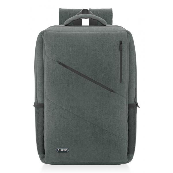 Mochila para Portátil AISENS ASBG-BP085-GR - 15,6"  Poliester  Gris