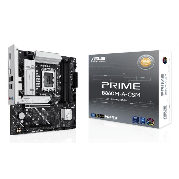 Pb Asus Prime B860m-a-csm Intel Skt1851 Micro Atx 4xddr5 8666mhz Displayport Hdmi Usb 3,2c 3xusb Gen Hover Image