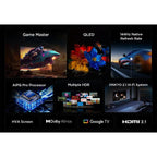 TCL P8K 75P8K 75 pulgadas 4K QLED 240Hz Dolby Vision HDR10+ Google TV