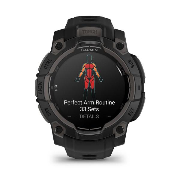 Smartwatch Garmin Instinct 3 45Mm Amoled Negro Correa Negra