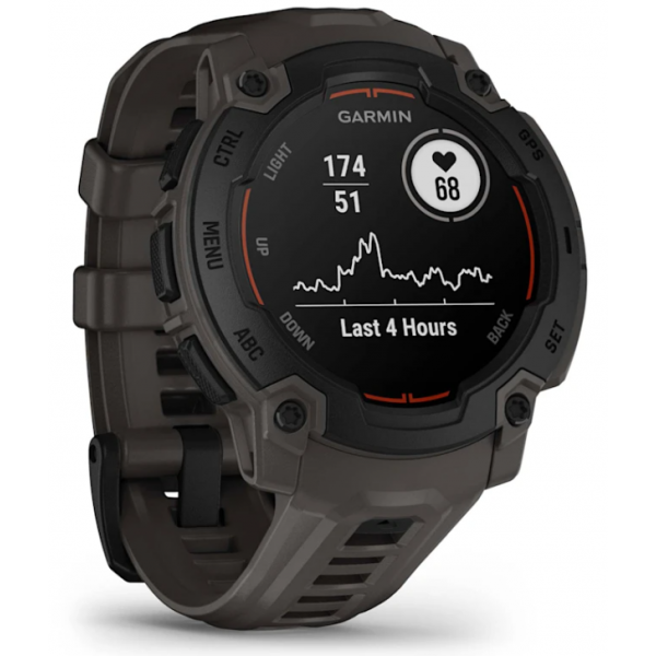 Garmin Instinct E 45mm Negro con Correa Carbón - Reloj Inteligente con GPS