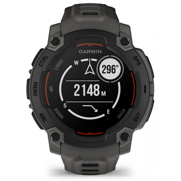 Garmin Instinct E 45mm Negro con Correa Carbón - Reloj Inteligente con GPS
