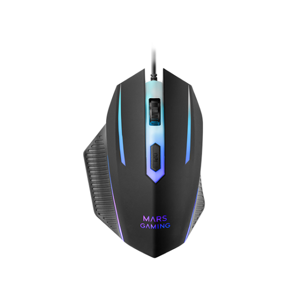 Teclado Mouse Headset Y Alfombrilla Mars Gaming Mcp124proes H-mech Rgb 3200dpi Negro