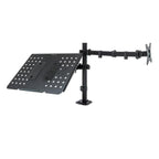 Soporte De Mesa Unyka Uk710202 Con Soporte Para Portátil Y 1 Monitor De 13" A 32" Vesa 100x100