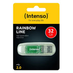 Pendrive 32Gb Usb2.0 Intenso Rainbow Transparente