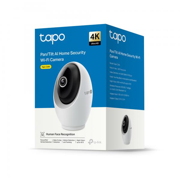 TP-Link Tapo C260 4K WiFi visión nocturna PTZ 360 Cámara de vigilancia