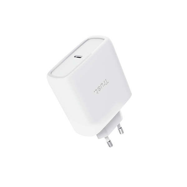Cargador De Pared Gan Trust Maxo 65W/ 1Xusb Tipo-C/ Incluye