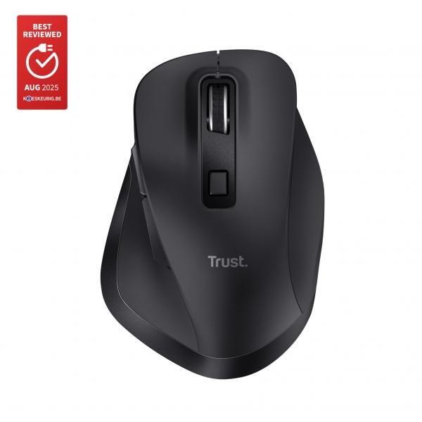 Mouse Trust Bluetooth Fyda Negro 2400 Dpi Ajustable 6 Botones Hover Image