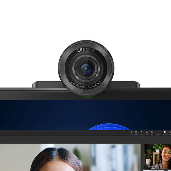 Webcam Lenovo 4xc1q25245 Qhd 2k 30fps Usb-c Fov 90 Autofocus Tapa Priv. Negra