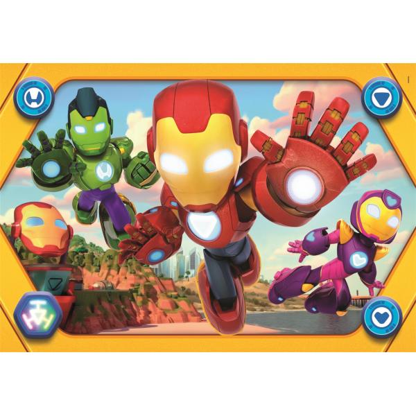 Puzzle Maxi Iron Man Y Su Superequipo Marvel 104Pzs Main Image