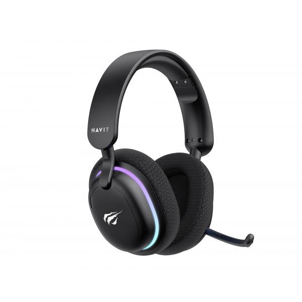 Auriculares Gaming Havit Fuxi-H7 Inalámbrico RGB Micrófono Boom Extraíble