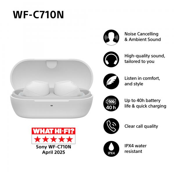 Sony Wf-c710n White / Auriculares Inear True Wireless Con Noise Cancelling