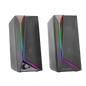Altavoces 2.0 Mars Gaming Ms72 Black 15W Jack 3.5Mm Iluminac