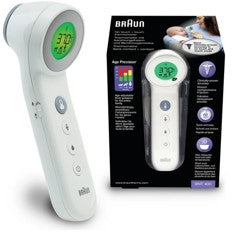 Termometro Corporal Braun Bnt400we Sin Contacto + Frontal Con Age Precision