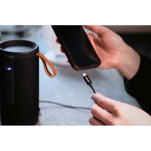 Cable Usb-c A Mini-jack Savio Cl-187 1m