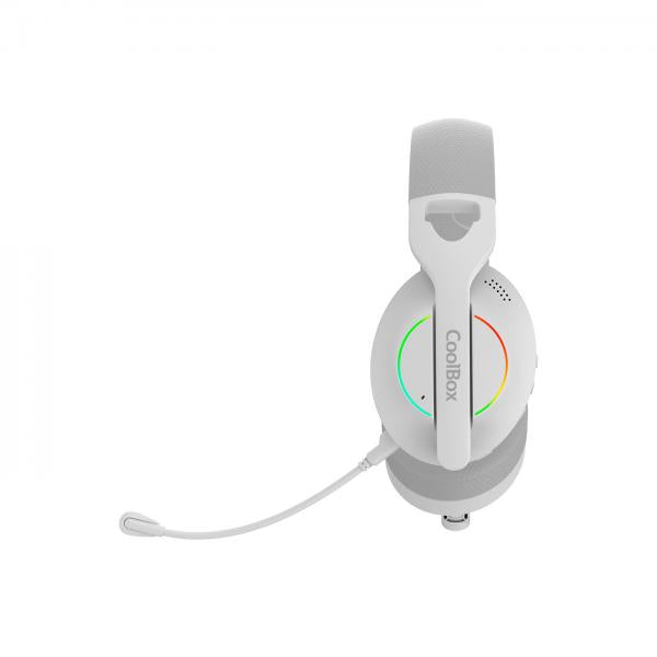 Coolbox Gaming Auriculares Diadema Mic Wb01 Rf+Bt