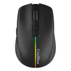 Mouse Coolbox Gaming Wireless W01 1600dpi Ajustables 6 Botonoes Bateria 500mah Color Negro