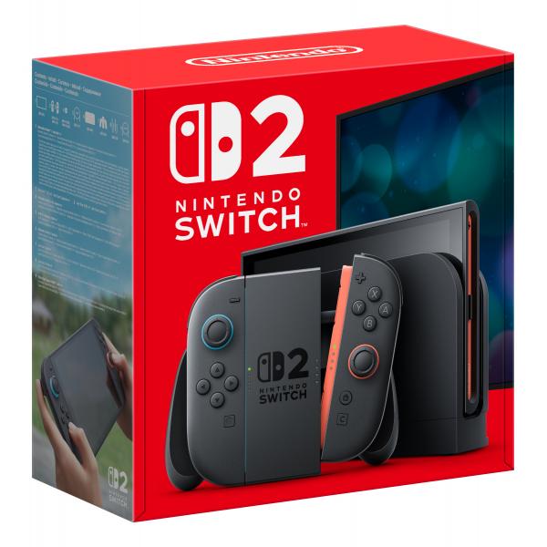 Consola NINTENDO SWITCH 2 10015151 -256GB  Base  2 Mandos Joy-Con  HDMI  Adaptador Corriente  Negro Hover Image