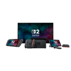 Consola NINTENDO SWITCH 2 10015920 - Mario Kart Wold  Base  2 Mandos Joy-Con  HDMI  Adaptador Corriente  Negro