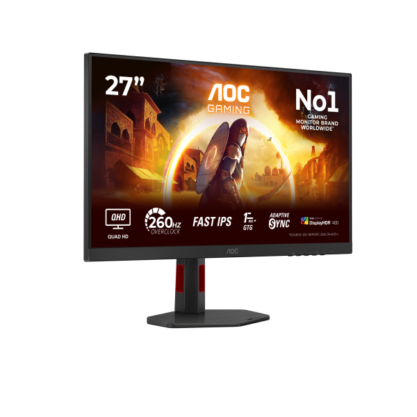 AOC G4 Q27G4ZR pantalla para PC 68,6 cm (27") 2560 x 1440 Pixeles Quad HD LED Negro, Rojo Main Image