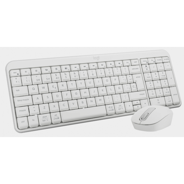 Teclado + Mouse Logitech Mk250 Inalambrico Blanco