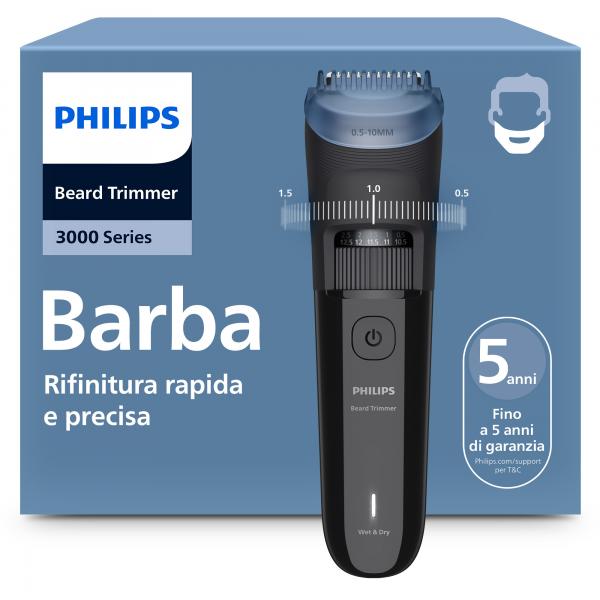 Philips Bt3620/15 Beard Trimmer 3000 Series Negro / Recortadora De Barba