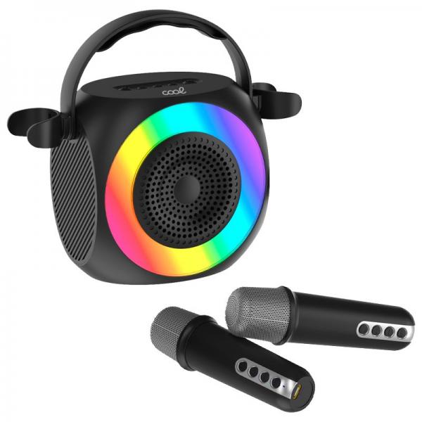 Altavoz Karaoke Cool Mini Karaoke Party 6W Negro