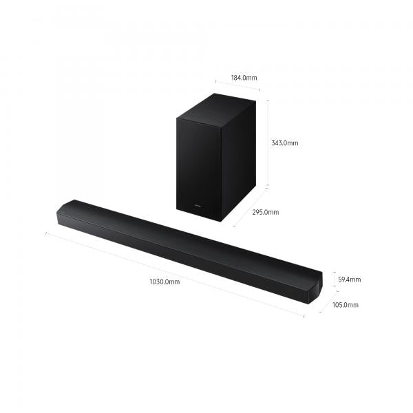Samsung HW-B750F 5.1 400W Subwoofer HDMI ARC Bluetooth 4.2 Barra de sonido