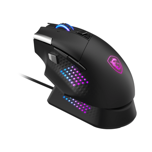 Raton Inalambrico Gaming Msi Versa Pro Negro + Dock