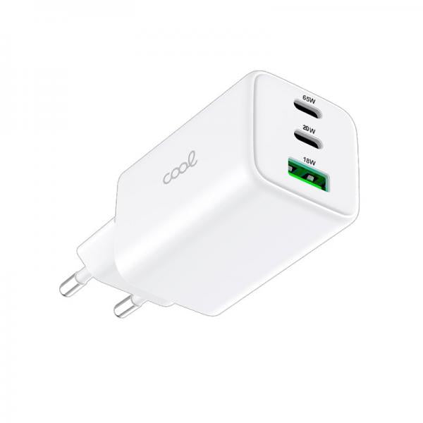 Cargador Cool 65W Ultra Carga Rapida White