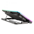 Base De Refrigeracion Para Portatiles Ngs Hero Stand Hasta 15,6" 6 Ventiladores Pantalla Lcd Soporte