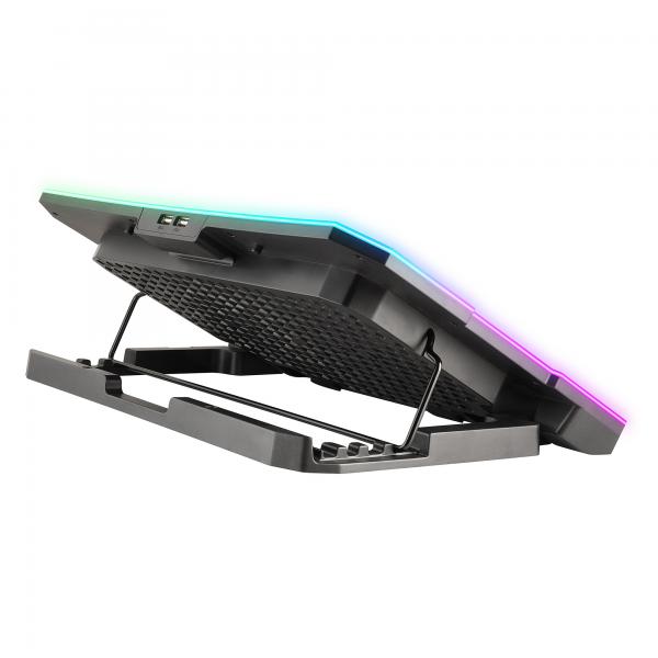 Base De Refrigeracion Para Portatiles Ngs Hero Stand Hasta 15,6" 6 Ventiladores Pantalla Lcd Soporte