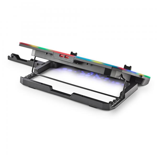 Base De Refrigeracion Para Portatiles Ngs Hero Stand Hasta 15,6" 6 Ventiladores Pantalla Lcd Soporte