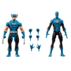 Blister 2 Figuras Wolverine Spiderman Los 4 Fantasticos Marv