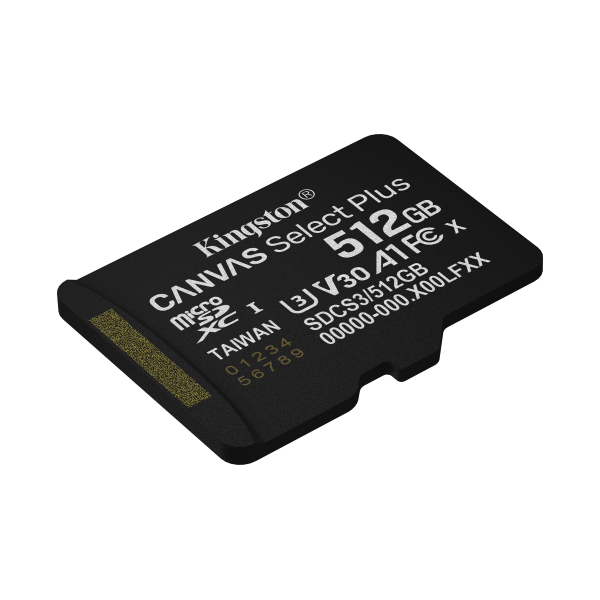 Tarjeta De Memoria Kingston Canvas Select Plus 512Gb Microsd