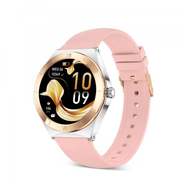 Ksix Lya Rosa / Smartwatch 1.19"/ 2 Correas (metal + Silicona)