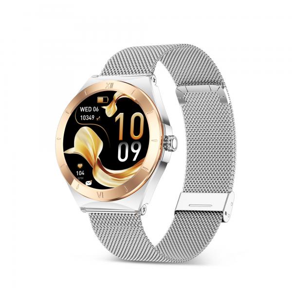 Ksix Lya Rosa / Smartwatch 1.19"/ 2 Correas (metal + Silicona)