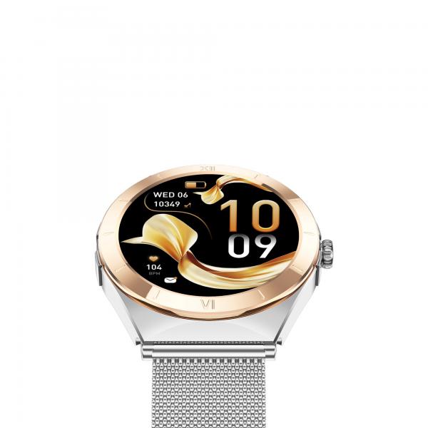 Ksix Lya Rosa / Smartwatch 1.19"/ 2 Correas (metal + Silicona)