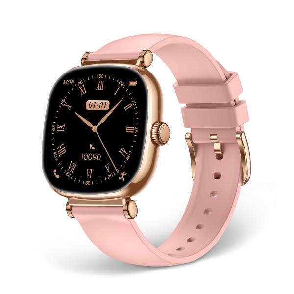 Ksix Iria Rosa / Smartwatch 1.7"/ 2 Correas (metal + Silicona)