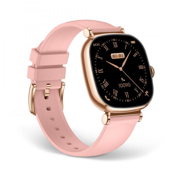 Ksix Iria Rosa / Smartwatch 1.7"/ 2 Correas (metal + Silicona)