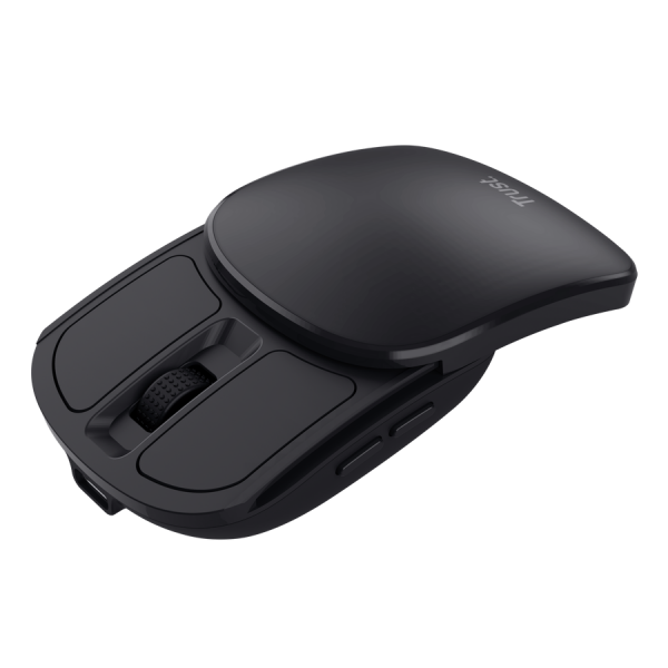Mouse Trust Wireless Zylo Negro 2400 Dpi Ajustable 6 Botones Plegable